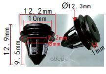 VAG VW Audi 1K6837200B 1K6837200B клипса дверной панели 8x9.5x12.3mm Autokrep 1114562 (10шт)