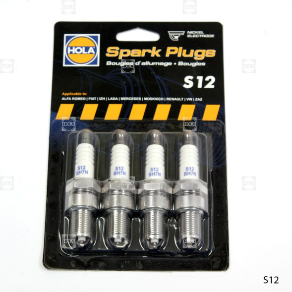 Свечи зажигания Ваз 2101-07 (4шт.) HOLA S12 (блистер)