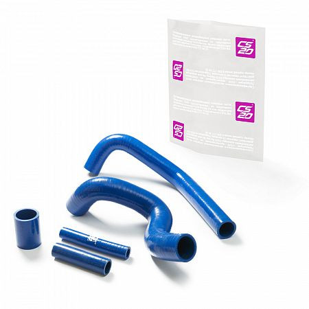 Патрубки радиатора УАЗ-3163 Патриот дв.ЗМЗ-409 Евро-2,3 после 2008 к-т.5шт силикон CS20 СИНИЙ Profi