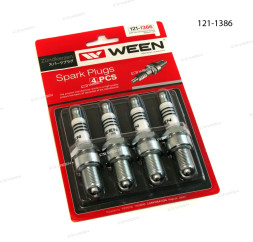 Свечи зажигания (4шт.блистер) Газ-3110 (406дв.) (под 21 кл) WEEN 121-1386