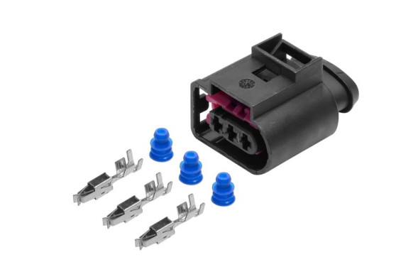 Колодка-разъем 3-х контактный топливных форсунок, давления топлива VAG (AX6543S) CARGEN