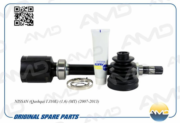 ШРУС внутренний правый 39771-JD02B/AMD.SH225 (T26/T30) NISSAN(Qashqai I J10E)(1,6)(MT)(2007-2013)
