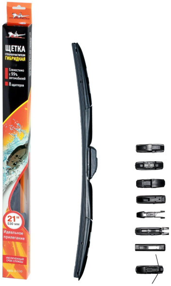 Щетка стеклоочистителя гибридная  530 мм (21&amp;quot;) (AWB-H-530)  AIRLINE