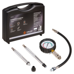 Компрессометр набор для измерения компрессии &amp;quot;Бензин&amp;quot; кейс PRO (ATAA010) AIRLINE