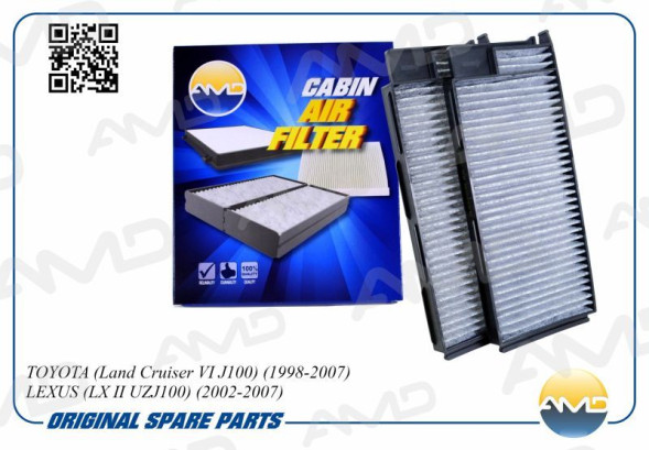 Фильтр салонный 88568-60010/AMD.FC796C (угольный,2шт) TOYOTA (Land Cruiser VI J100)(1998-2007)