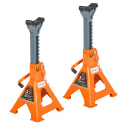 Стойка опорная 3т PRO с зубч. мех., доп.фиксатор, 2 шт. (MIN-300 мм, MAX-444 мм) (AJSGP03) AIRLINE