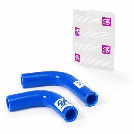 Патрубки отопителя ВАЗ-2121,21213 к-т.2шт силикон CS20 СИНИЙ Profi