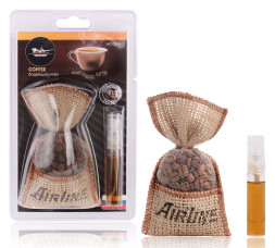 Ароматизатор (Кофе в мешочке со спреем) бодрящий кофе (AFCO198) AIRLINE