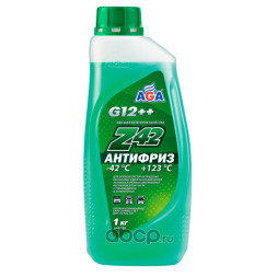 Антифриз зеленый (1кг) G-12++ ANTIFREEZE AGA-Z42 PREMIX AGA