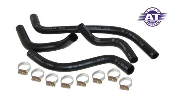 Патрубки отопителя к-т ВАЗ 2108-21099, 2115 4шт  AT 4000-008RA-4