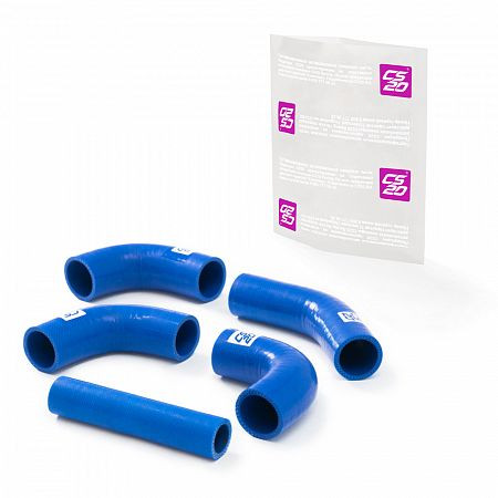 Патрубки радиатора ГАЗ-3302 дв.ЗМЗ-40524 Евро-3 к-т.5шт силикон CS20 СИНИЙ Profi