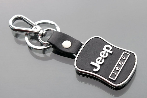 Брелок (черный) с надписью JEEP  (№25)