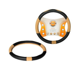 Оплетка из искусственной замши/кожи, цвет – песочный/черный, 38см/M (AWC-CM-07M)  AIRLINE