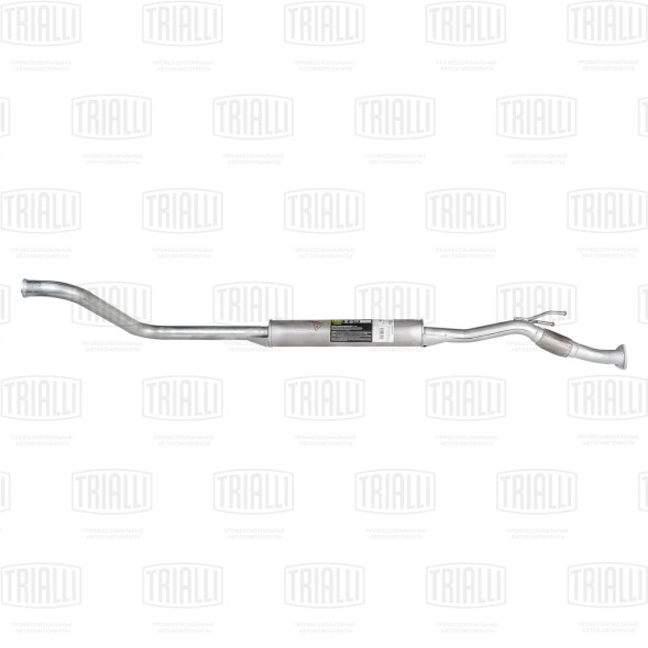 Глушитель доп. алюм. (резонатор)  LADA Vesta (19-) (с гофрой н/о) (EAM 0140) TRIALLI