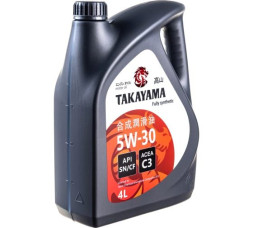 TAKAYAMA Масло моторное SAE 5W30 API SN/CF С3 4л пластик