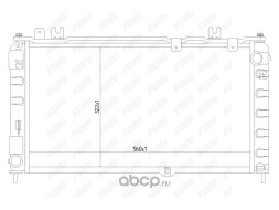 Радиатор охлаждения ВАЗ-2190 Гранта (FRC1528m) FEHU