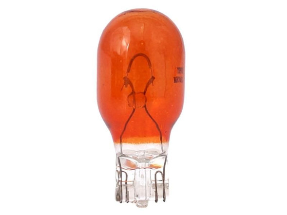 Лампа W16W 12V 16W W2,1x9,5d (оранжевая)ДиаЛУЧ 92295 Y Amber уп-ка 10шт