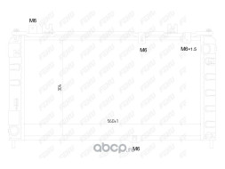 Радиатор охлаждения ВАЗ-2190 Гранта/Datsum on-Do A/C (FRC1532m) FEHU
