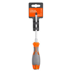 Отвертка шлицевая усиленная под ключ магнитная SL5.5*1.0*100мм (AT-IS5-01) AIRLINE