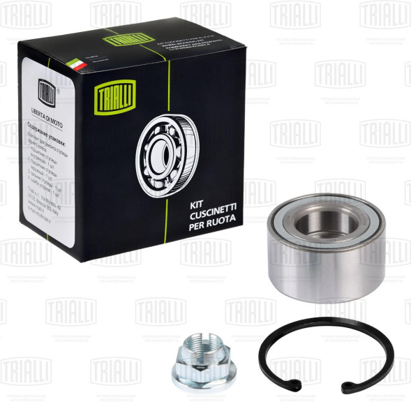 Подшипник ступицы перед. LADA Vesta (15-) (кмпл: подшип./кольцо/гайка/колпачок) (CS 0170) TRIALLI