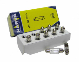 Лампа C3W 12V-3W (SW7x28/8) 17094 (Narva) (10шт)