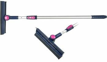 Водосгон поворотный с поролоновой щеткой, телескопическая ручка 81-120см  СА-947 CITY UP