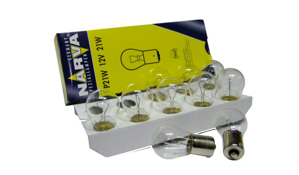 Лампа P21W 12V-21W (BA15s) 17635  (Narva) (10шт)