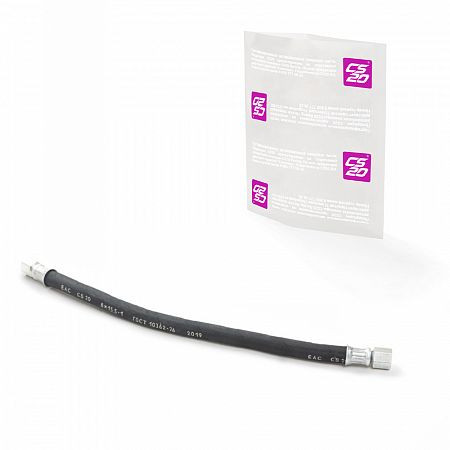 Шланг топливный ВАЗ-21082, 2114 высокого давления L=400мм гайка+гайка от фильтра к рампе 1шт CS20