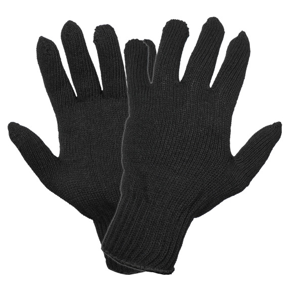 Перчатки трикотажные ПШ, черные, (5 пар) 7 класс/62г., мод.700 (ADWG029) AIRLINE
