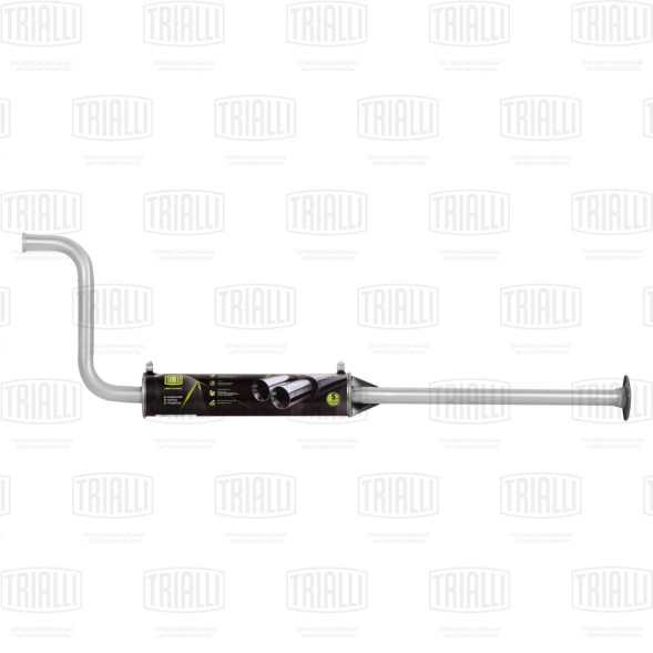 Глушитель доп. алюм. (резонатор)  ВАЗ 2108 без  кат., длинный (EAM 0109) TRIALLI