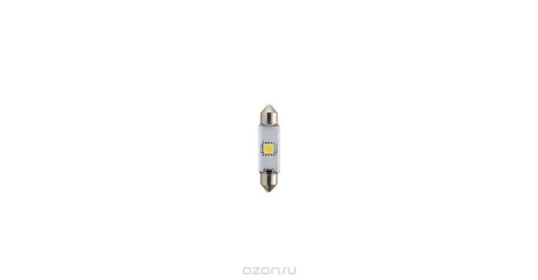 Лампа LED  C5W 12V-1W (SV8,5-43/11)  6000K (к.уп.1шт.) Philips 12946 6000KX1 xx