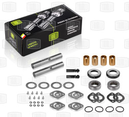 Ремкомплект поворотного кулака для а/м ГАЗ 3302 (кмпл. 2 шкворня c подшип.) (SH 0352) TRIALLI