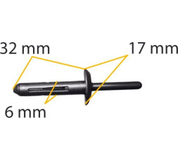 BMW / Ford 51131885399,4370138,6503860,N804675S закл 6,1x31.7x16.8mm Autokrep 778165 (10шт)