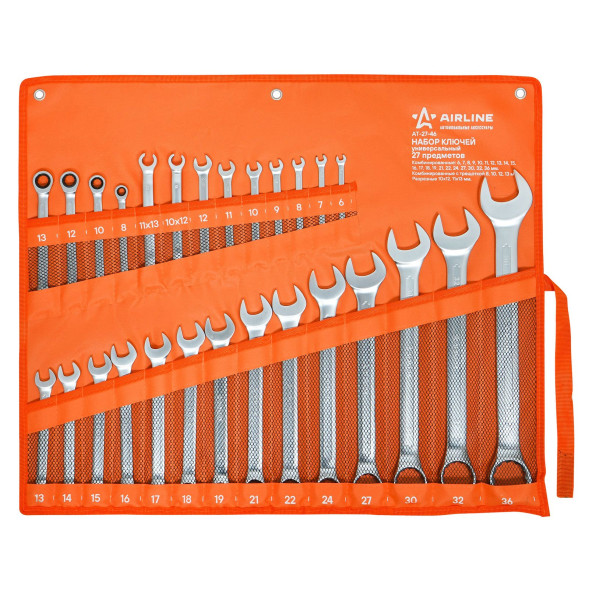 Набор ключей универс. 27 предм. сумка PRO (AT-27-46) AIRLINE