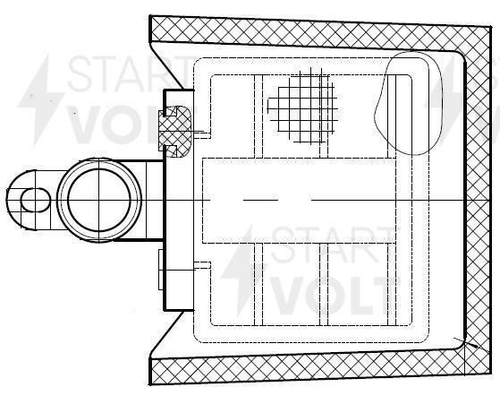 Фильтр эл. бензонасоса  Daewoo Matiz(98-)/Hyundai Lantra(90-)(D=11мм) (SFF 0505) СтартВОЛЬТ