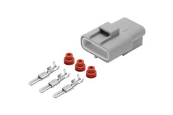 Колодка-разъем 3-х контактный к генератору Toyota (AX6703S) CARGEN