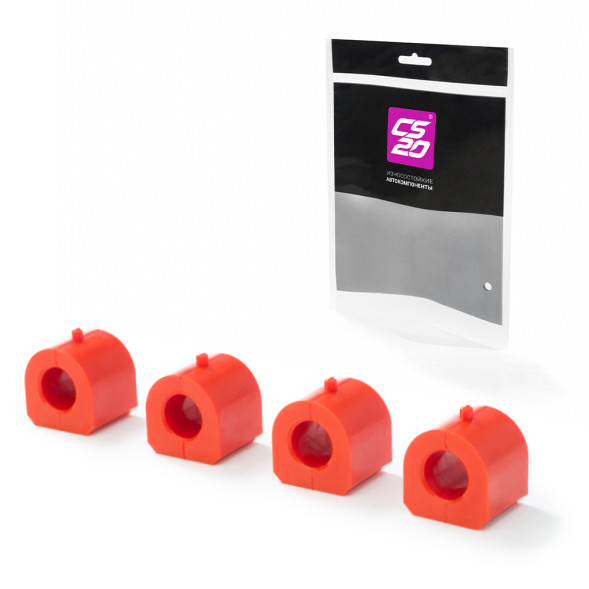 Втулка ВАЗ-2101-2107 стабилизатора полиуретан КРАСНЫЙ к-т.4шт в пакете Drive