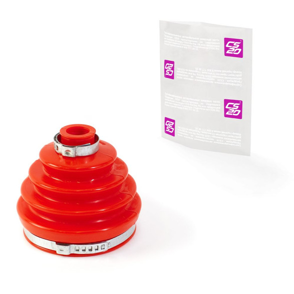 Чехол ВАЗ-2121,2123 привода внутренний полиуретан КРАСНЫЙ с хомутами Drive CS20