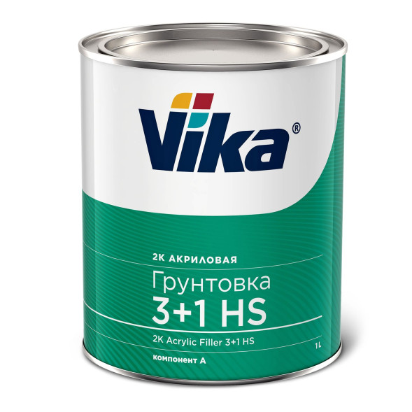 VIKA Грунт акриловый HS  серый 3+1 2К 1,0кг без отвердителя (6шт.)