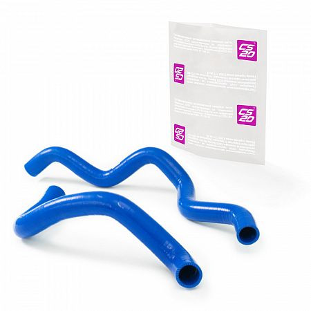 Патрубки радиатора LADA X-ray силикон CS20 СИНИЙ к-т.2шт Profi