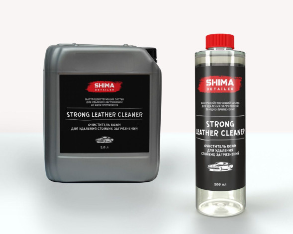 Очиститель кожи для удаления стойких загрязнений 500 мл SHIMA DETAILER STRONG LEATHER CLEANER