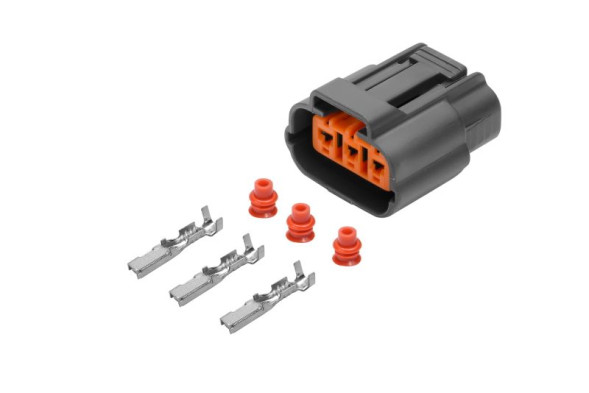 Колодка-разъем 3-х контактный к катушке зажигания Hyundai, Kia, Mazda, Nissan (AX6693S) CARGEN