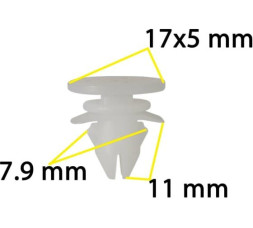 Volvo 30784514 Клипса бампера Autokrep(10шт)