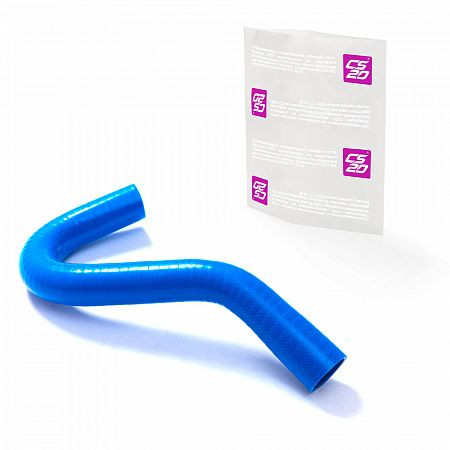 Патрубок вентиляции картера нижний ВАЗ-2110 16V силикон CS20 СИНИЙ Profi