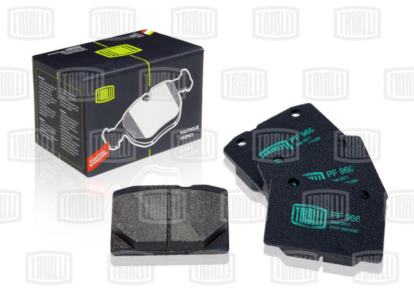 Колодки торм. диск. перед.  ВАЗ 2107 (PF 966) TRIALLI