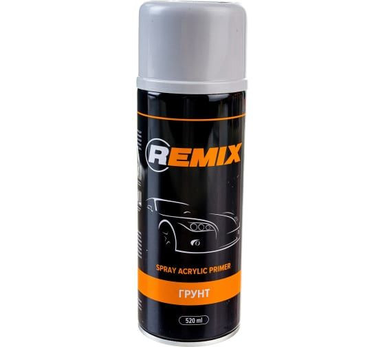 Грунт акриловый аэрозоль серый REMIX 520 мл