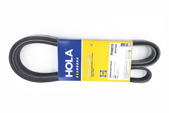 Ремень поликлиновой 6РК1820 LADA Largus 1.6 (+AC,+PS); RENAULT Logan/Sandero, PH6818 HOLA