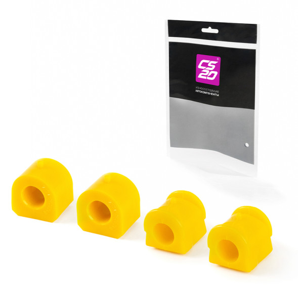 Втулка ВАЗ-2121, 21213, 21214 стабилизатора полиуретан ЖЕЛТЫЙ к-т.4шт в пакете Comfort