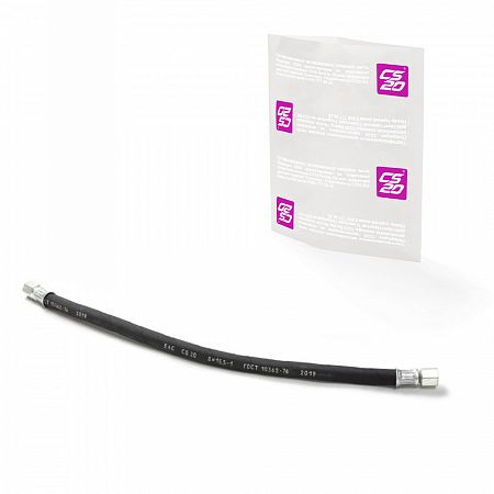 Шланг топливный ВАЗ-2110 высокого давления L=500мм гайка+гайка 1шт в уп.CS20