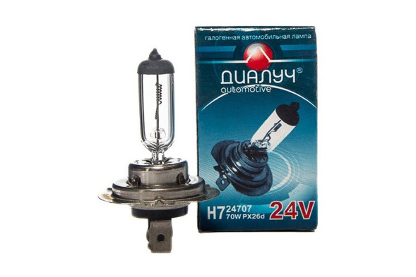 Лампа H7 24V 70W PX26d ДиаЛУЧ 24707